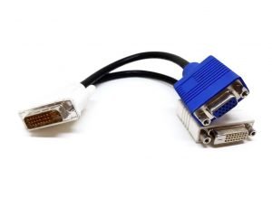 DVI-I to DVI-D & VGA Splitter Adapter