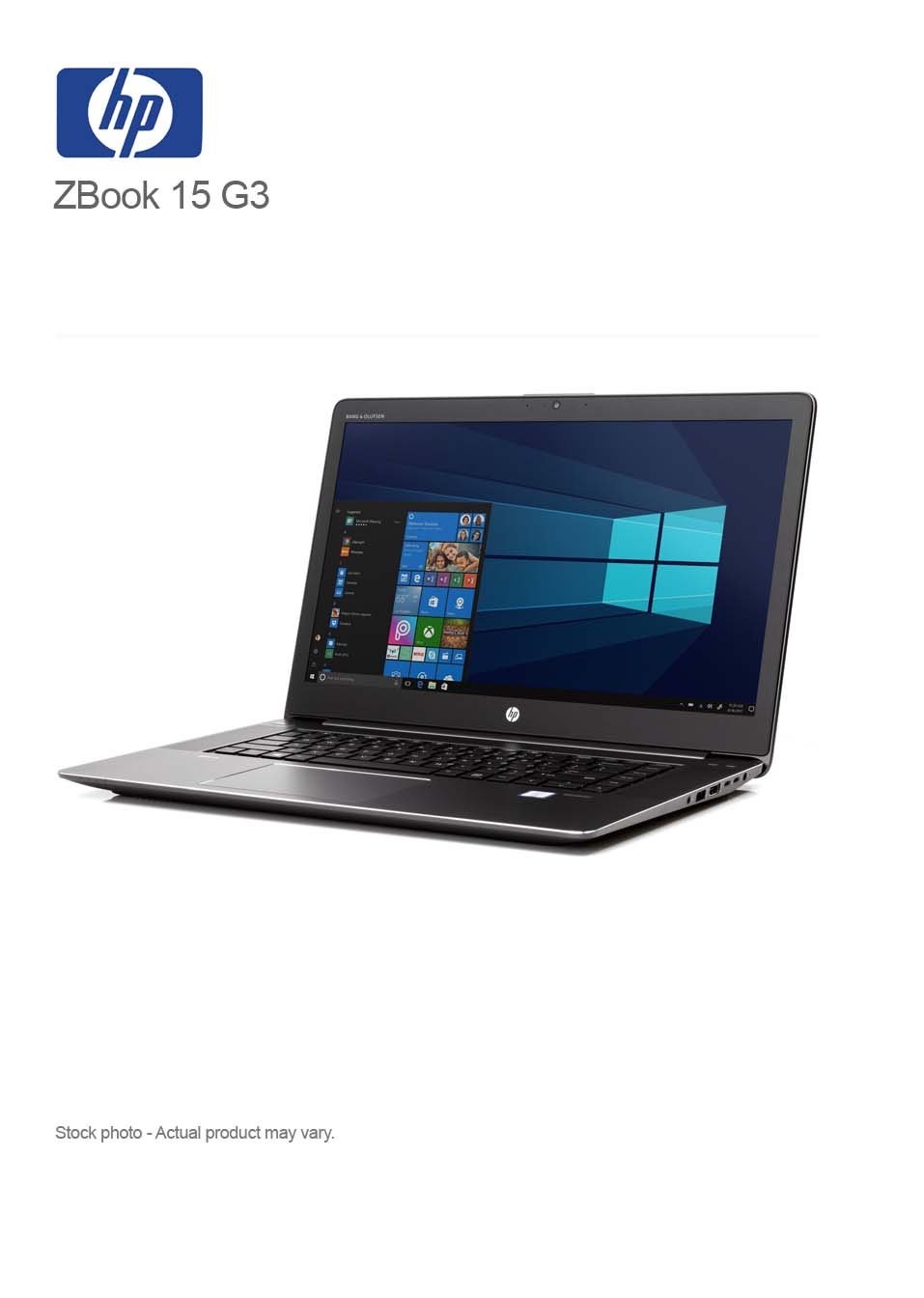 HP ZBook 15 G3 Core i7-6700HQ, 16GB, 256GB NVMe, 15.6"FHD, WIN 10 PRO - Image 3