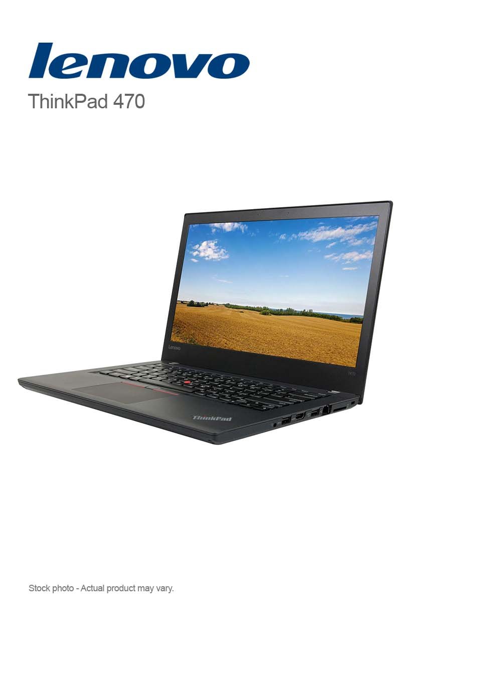 Lenovo ThinkPad T470 Core i5-6300U, 8 GB, 256 GB SSD, 14″ FHD, WIN 10 Pro